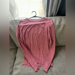 Heathered Dusty Rose Long Sleeve Tee